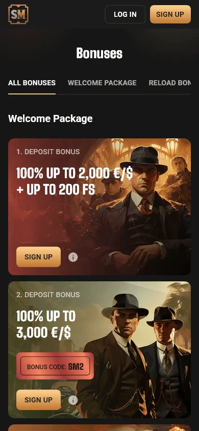 Slot Mafia Casino mobile promotions and loyalty rewards